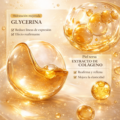 Sérum Facial Skin Clinic 24K Oro 30ML KISS BEAUTY – Luminosidad y Reafirmación Premium